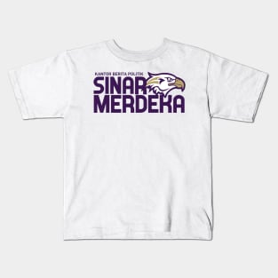 Sinar merdeka Kantor berita politik Kids T-Shirt